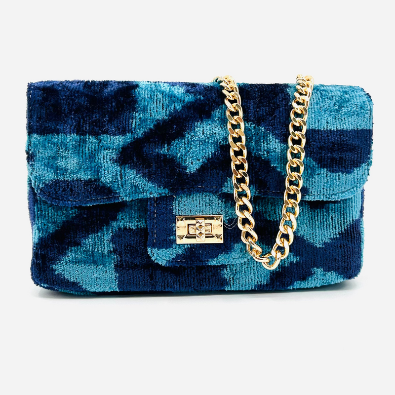 Blue and Navy Pattern Brooke