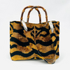 Tiger Print Small Avery Bamboo Bag