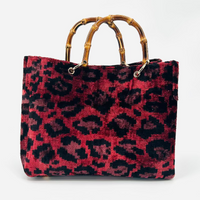 Crimson Safari Small Avery Bamboo Bag