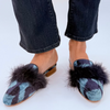 Blue and Navy Zoe with Fur
