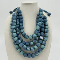 Blue Horizon Ikat Necklace