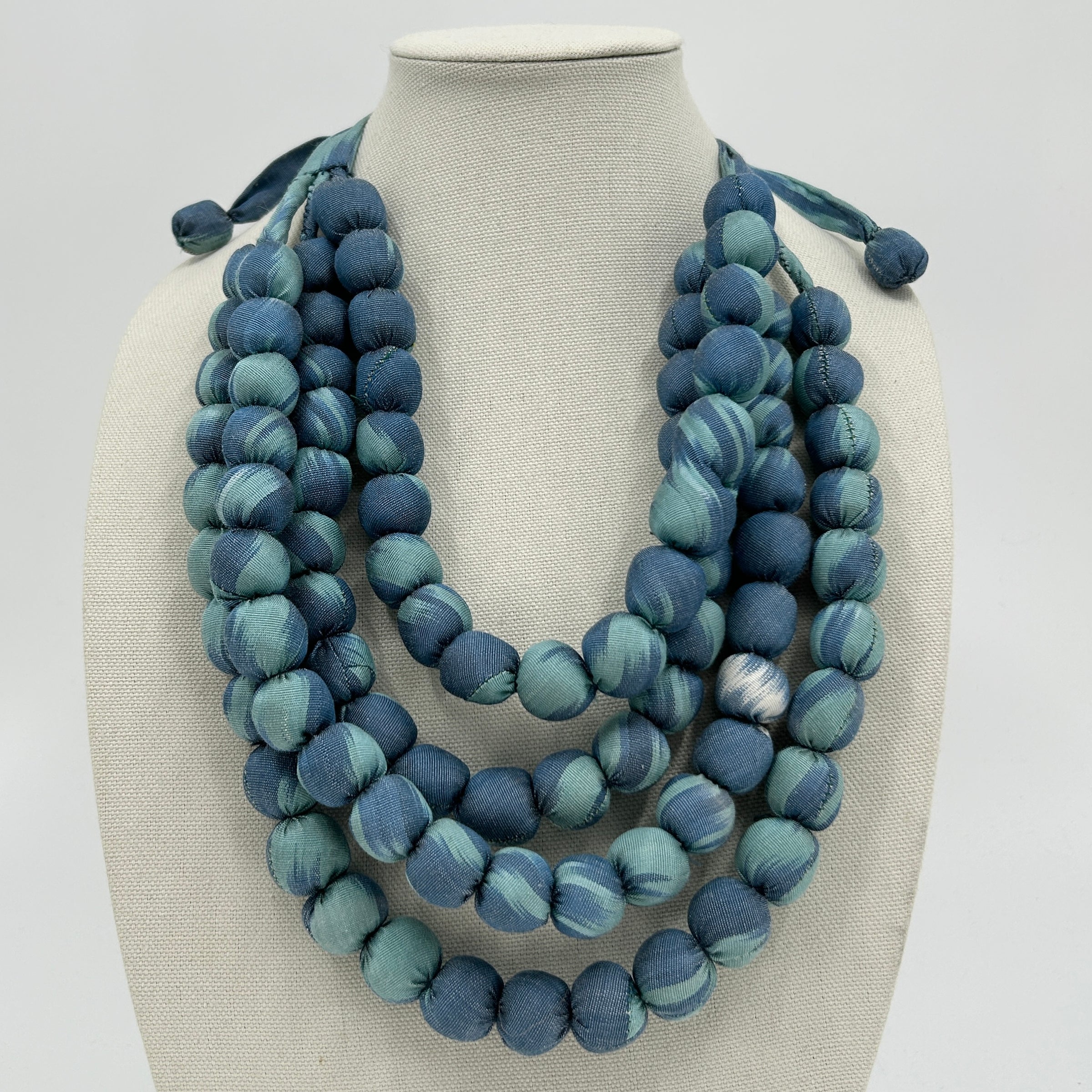 Blue Horizon Ikat Necklace