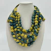 Chartreuse Sea Ikat Necklace