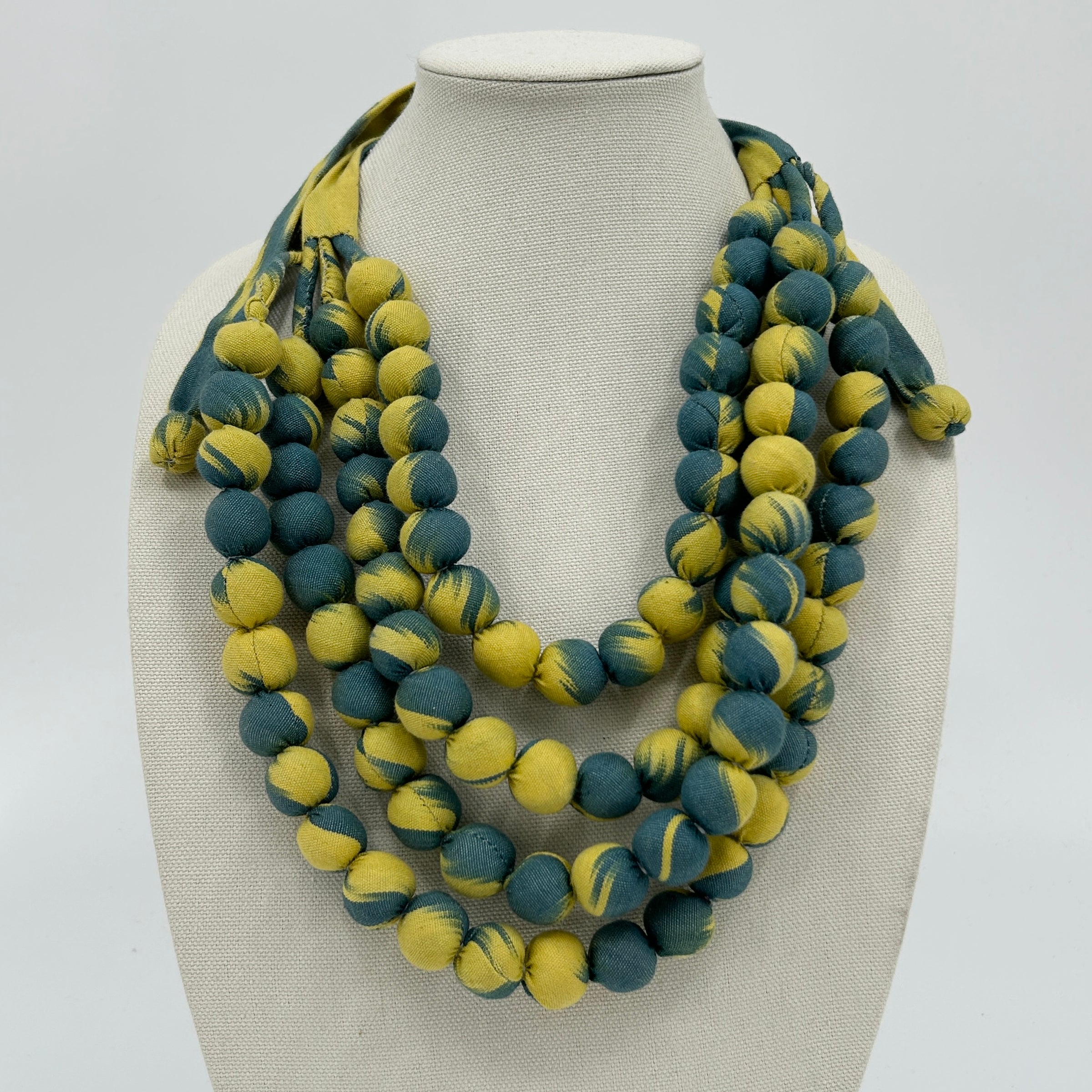 Chartreuse Sea Ikat Necklace