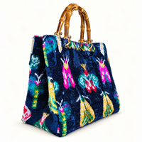 Oxford Blue Bug Avery Bamboo Bag