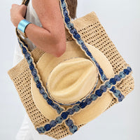 The Perfect Pair - The Indie Bag + Palm Hat with Raffia Band