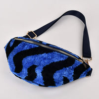 Blue Tiger Print Extra Large Emmie