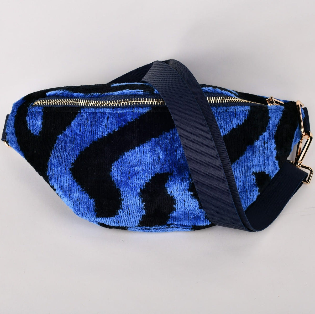 Blue Tiger Print Extra Large Emmie