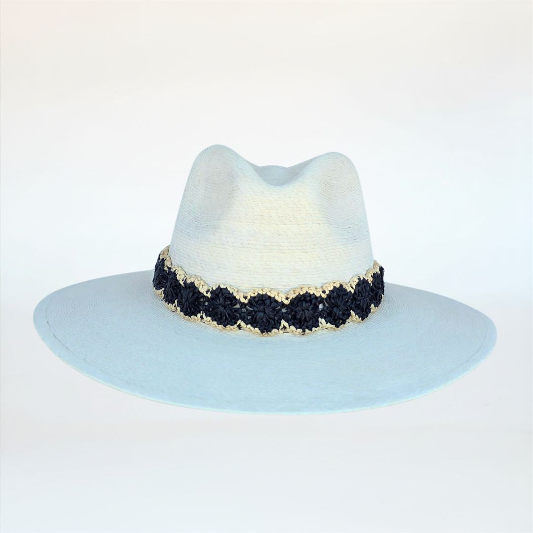Baldiz Palm Hat with Black Raffia Band