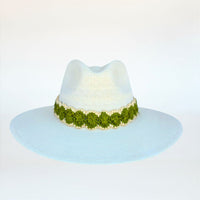Baldiz Palm Hat with Olive Raffia Band