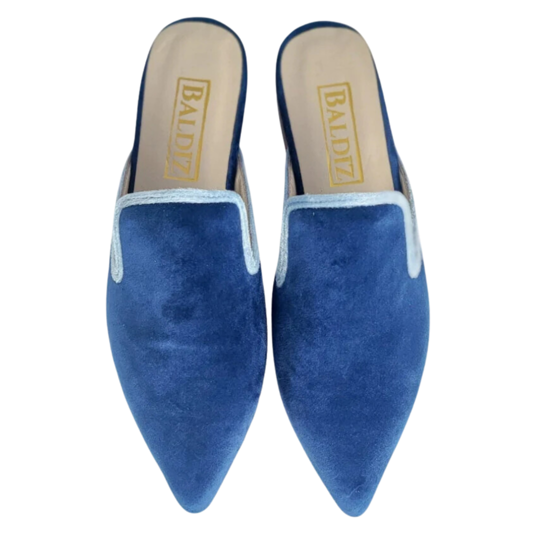 Navy and Baby Blue Amelia Slide