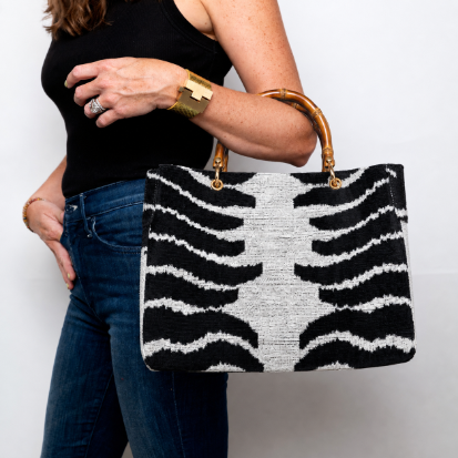 Original Zebra Avery Bamboo Bag