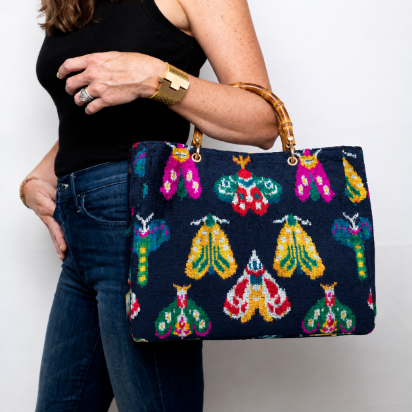 Oxford Blue Bug Avery Bamboo Bag