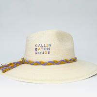 Purple and Gold "Callin' Baton Rouge" with Paw Print Hat