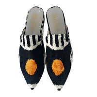 Black and White with Orange Dot Amelia