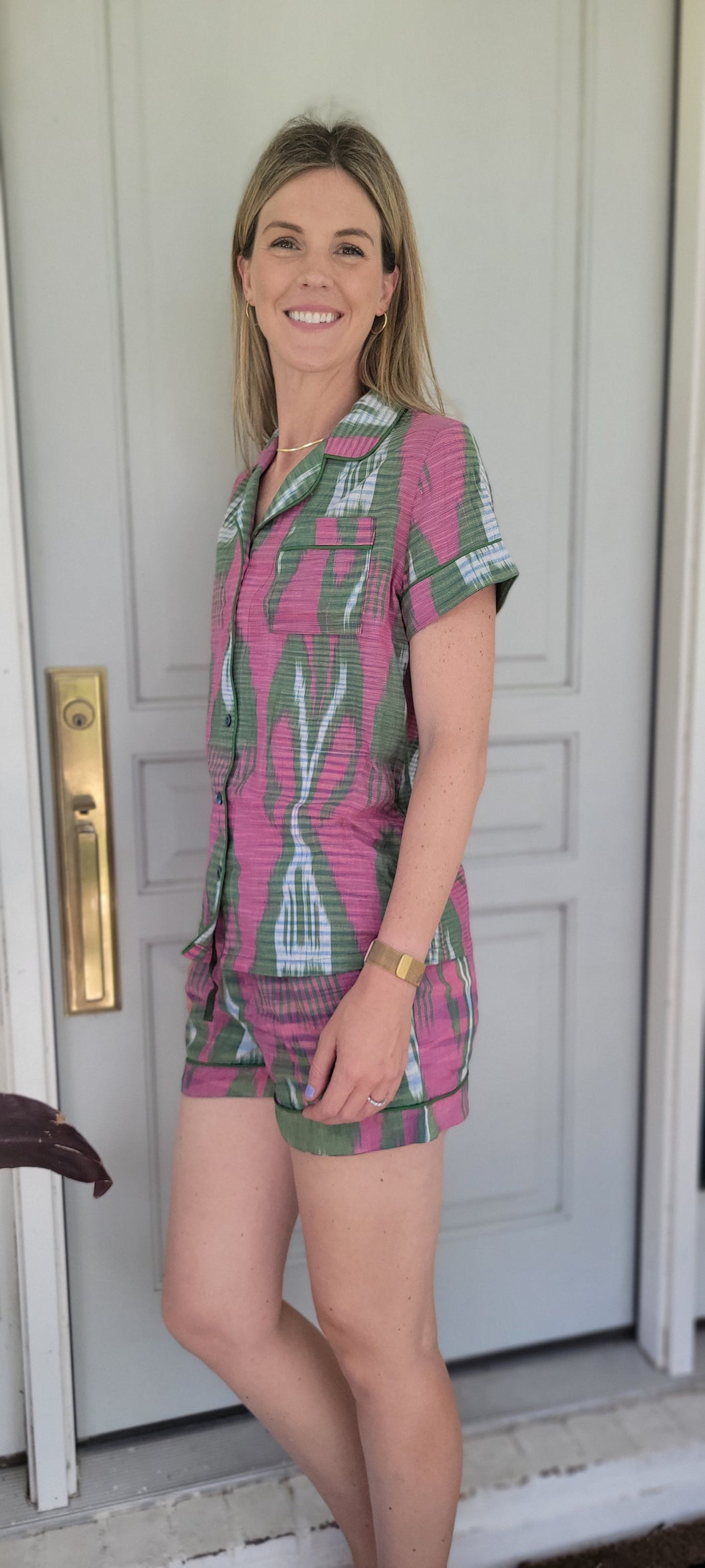 Ikat Pajama Short Set